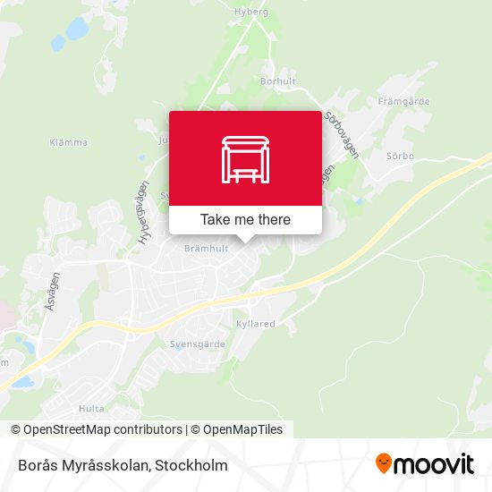 Borås Myråsskolan map