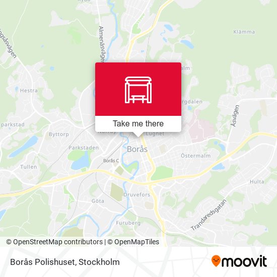 Borås Polishuset map