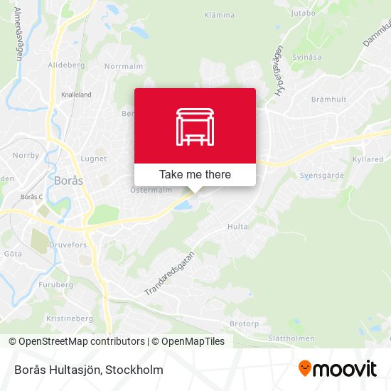 Borås Hultasjön map