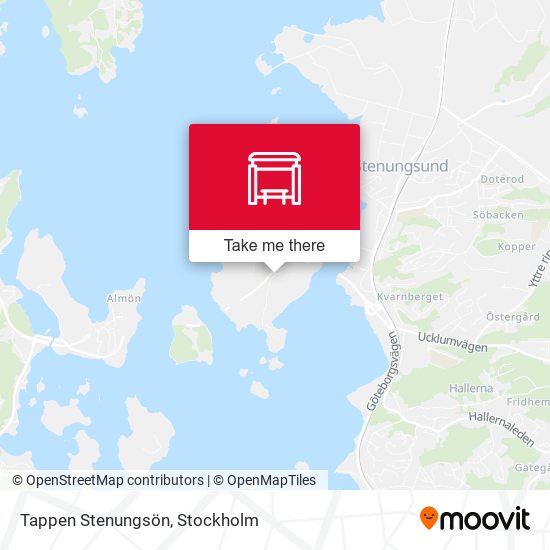 Tappen Stenungsön map