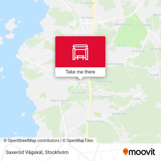 Saxeröd Vägskäl map