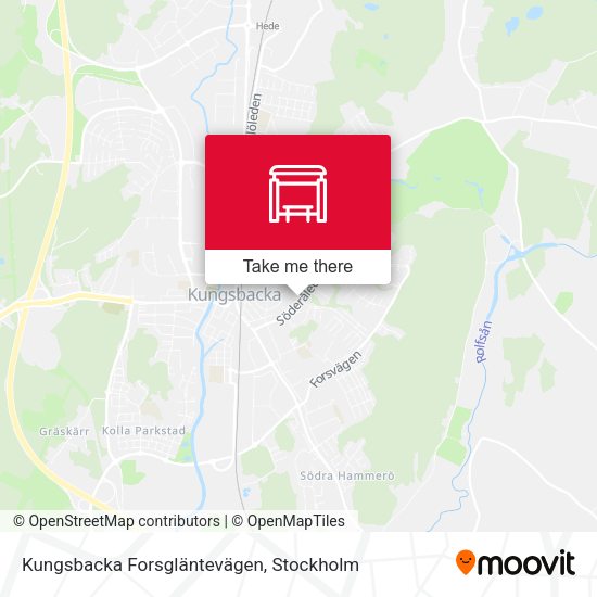 Kungsbacka Forsgläntevägen map