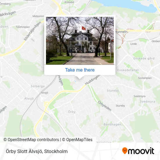 Örby Slott Älvsjö map