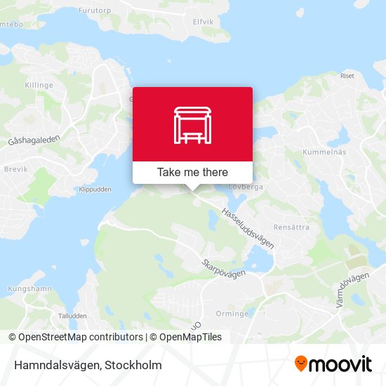 Hamndalsvägen map