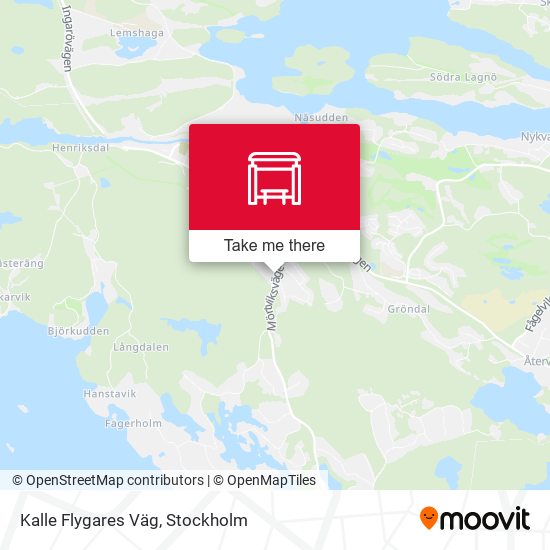 Kalle Flygares Väg map