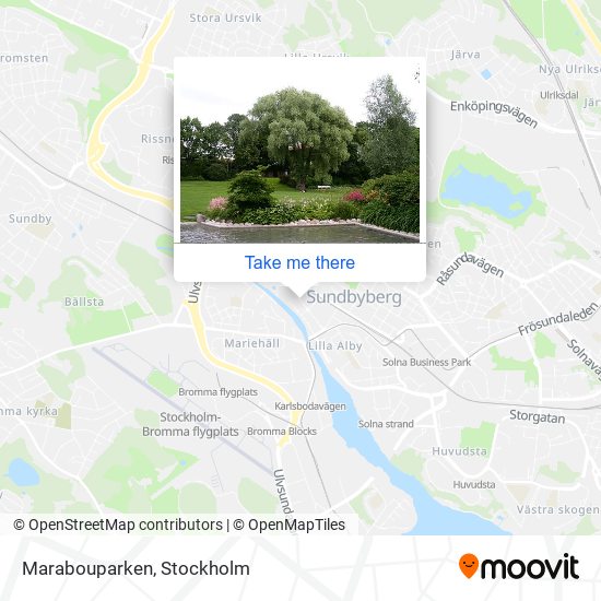 Marabouparken map