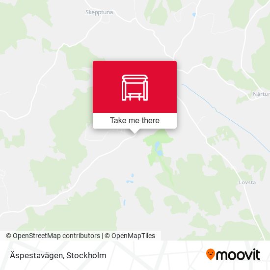 Äspestavägen map