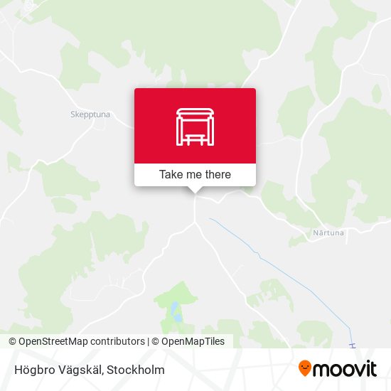 Högbro Vägskäl map