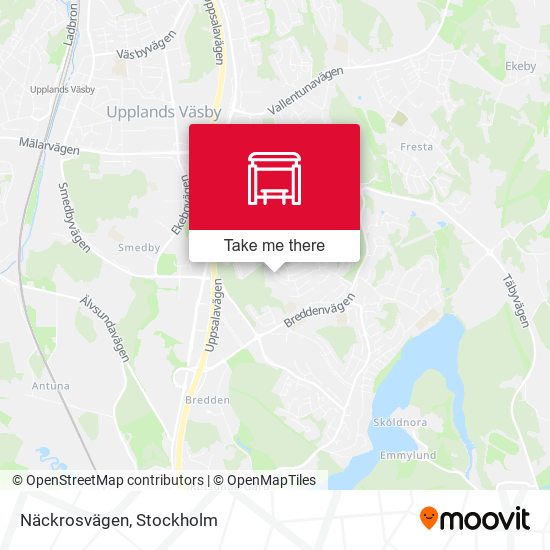 Näckrosvägen map