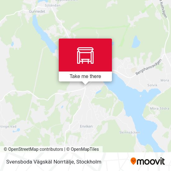 Svensboda Vägskäl Norrtälje map