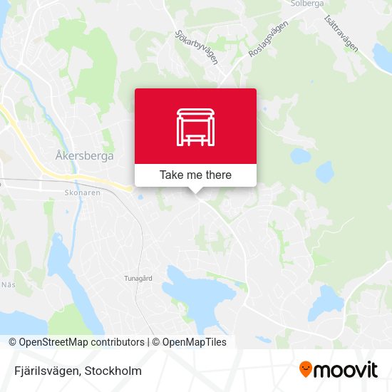 Fjärilsvägen map