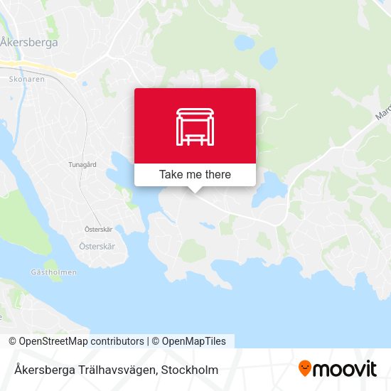 Åkersberga Trälhavsvägen map