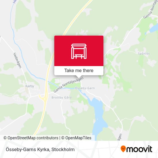 Össeby-Garns Kyrka map