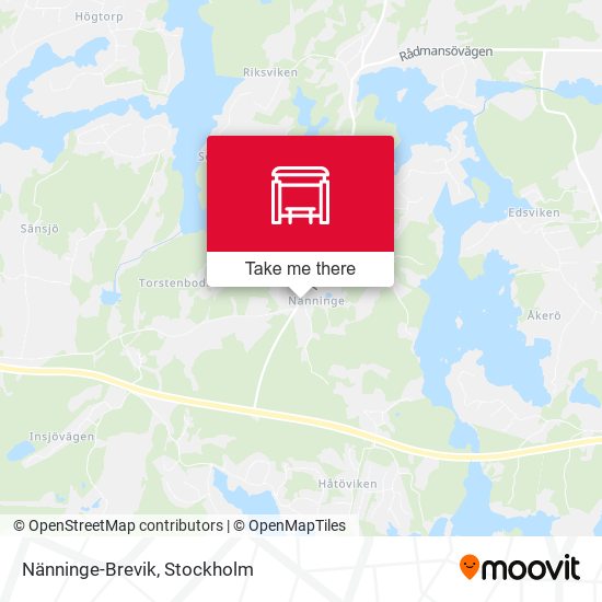 Nänninge-Brevik map