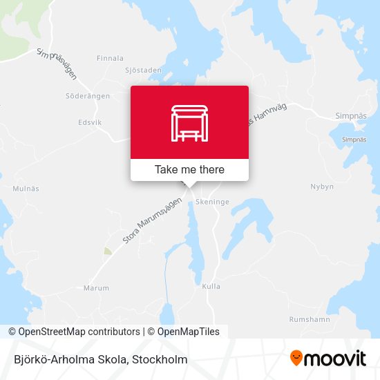 Björkö-Arholma Skola map