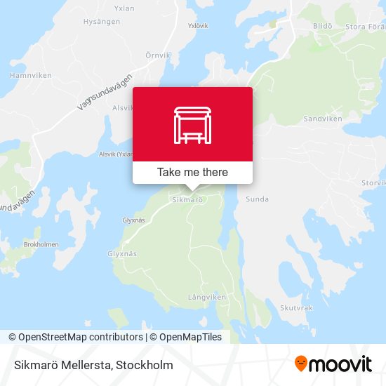 Sikmarö Mellersta map