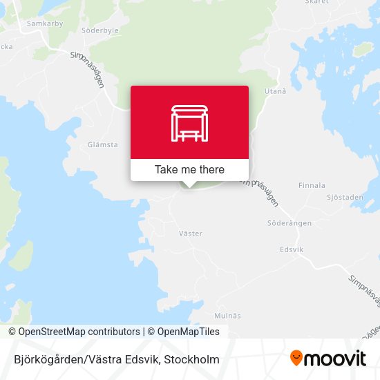 Björkögården/Västra Edsvik map