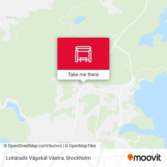 Lohärads Vägskäl Västra map