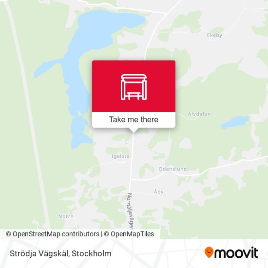 Strödja Vägskäl map