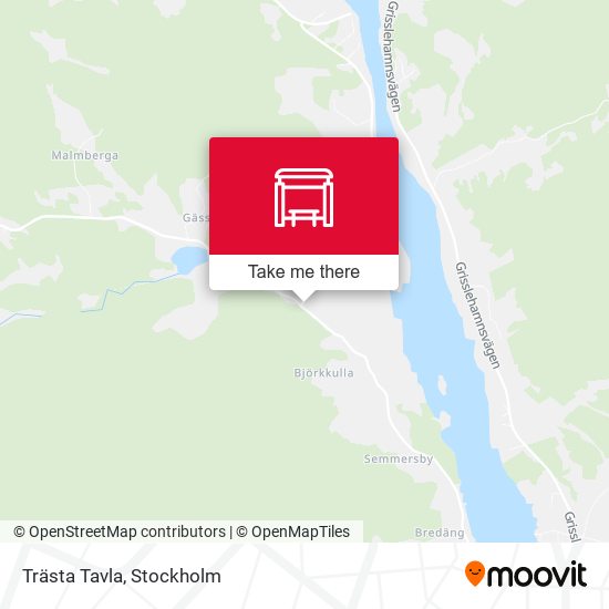 Trästa Tavla map