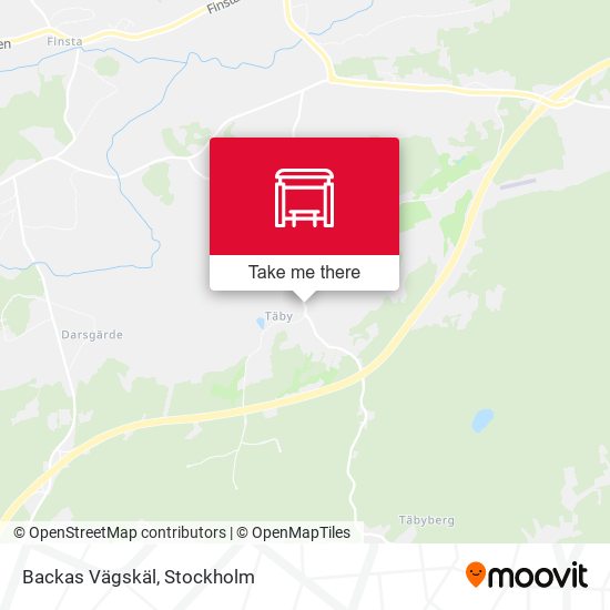 Backas Vägskäl map