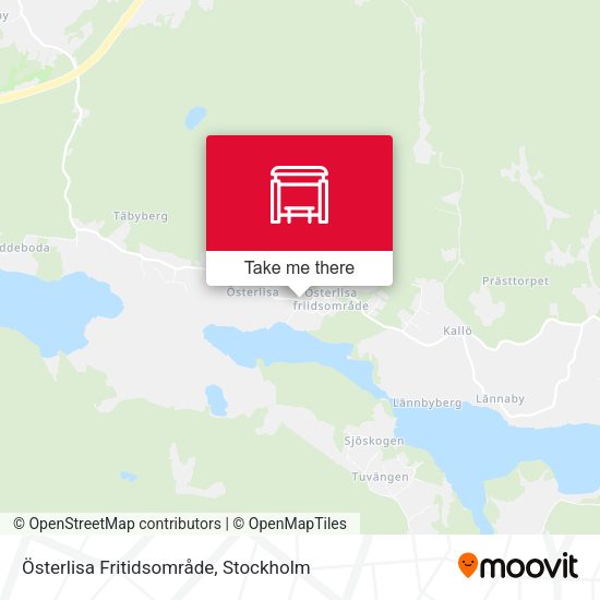 Österlisa Fritidsområde map