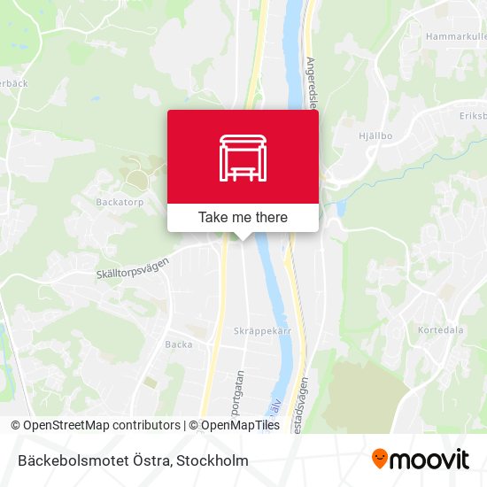 Bäckebolsmotet Östra map