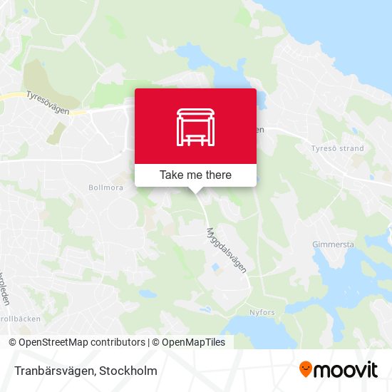 Tranbärsvägen map
