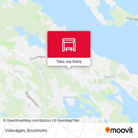 Videvägen map