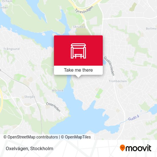 Oxelvägen map