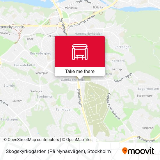 Skogskyrkogården (På Nynäsvägen) map