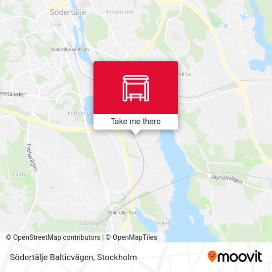 Södertälje Balticvägen map