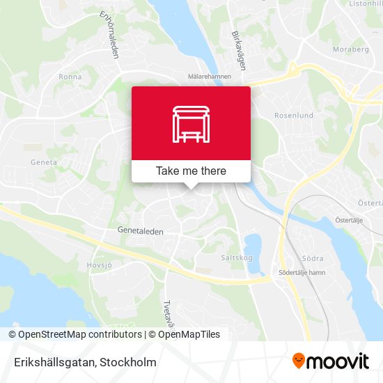 Erikshällsgatan map