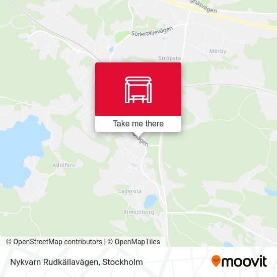 Nykvarn Rudkällavägen map