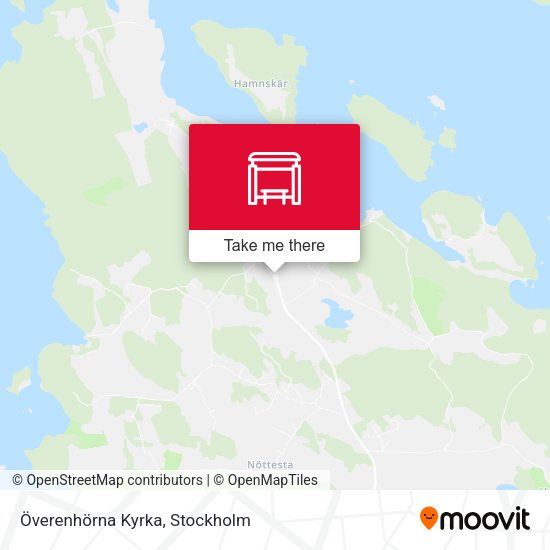 Överenhörna Kyrka map