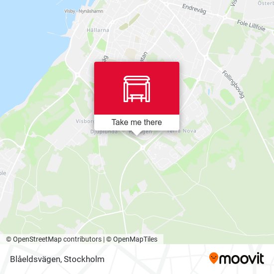 Blåeldsvägen map