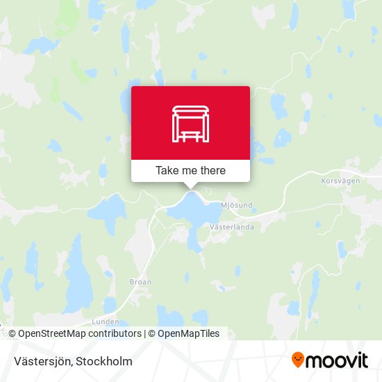 Västersjön map