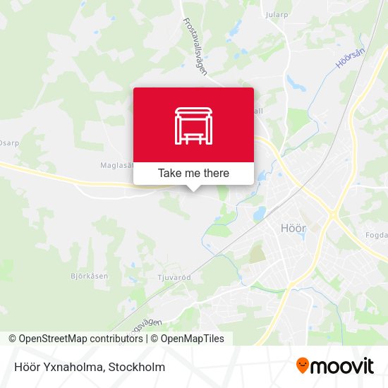 Höör Yxnaholma map