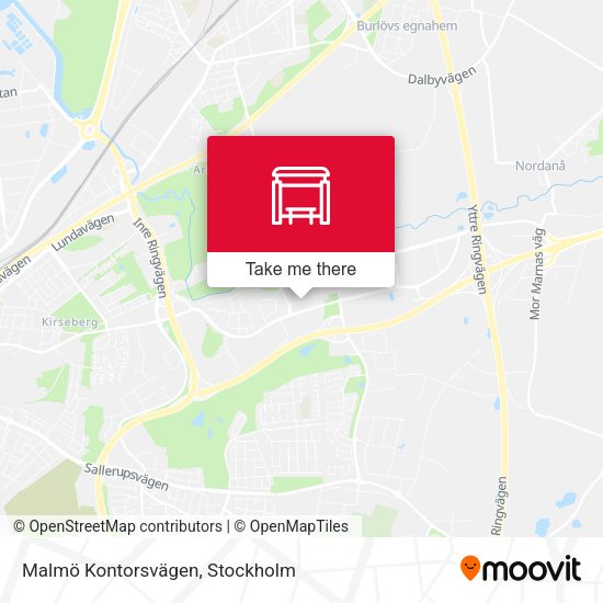 Malmö Kontorsvägen map