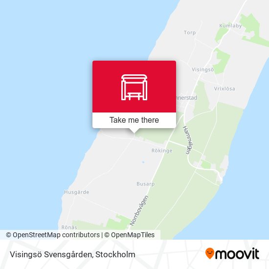 Visingsö Svensgården map