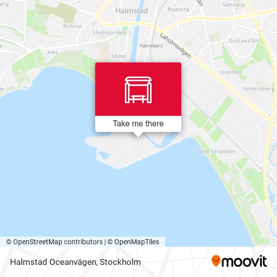 Halmstad Oceanvägen map
