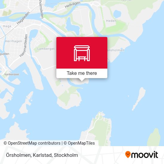 Örsholmen, Karlstad map