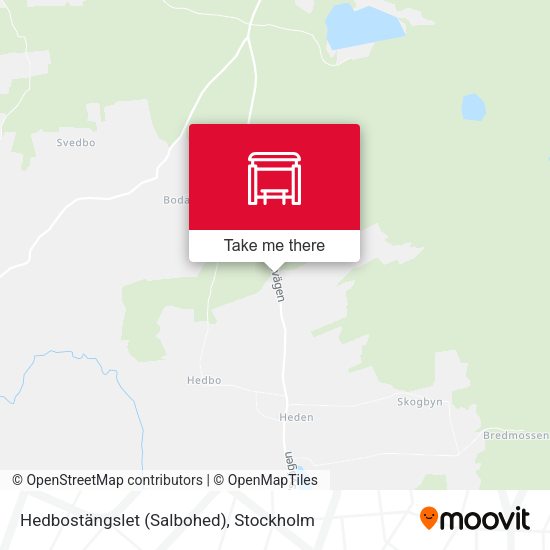 Hedbostängslet (Salbohed) map