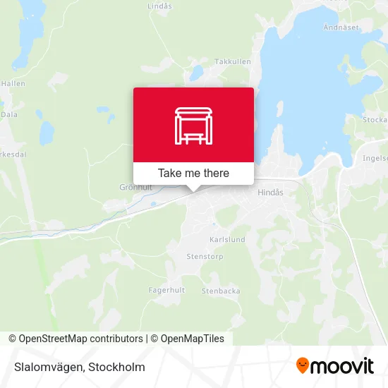 Slalomvägen map