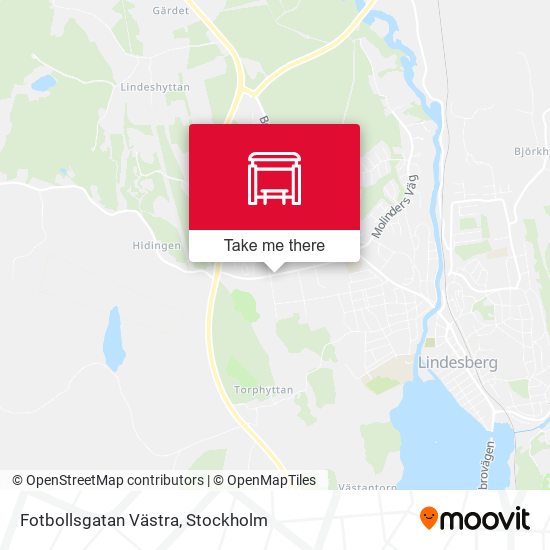 Fotbollsgatan Västra map