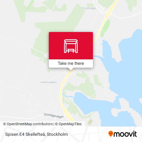 Spisen E4 Skellefteå map