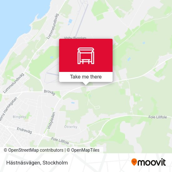 Hästnäsvägen map
