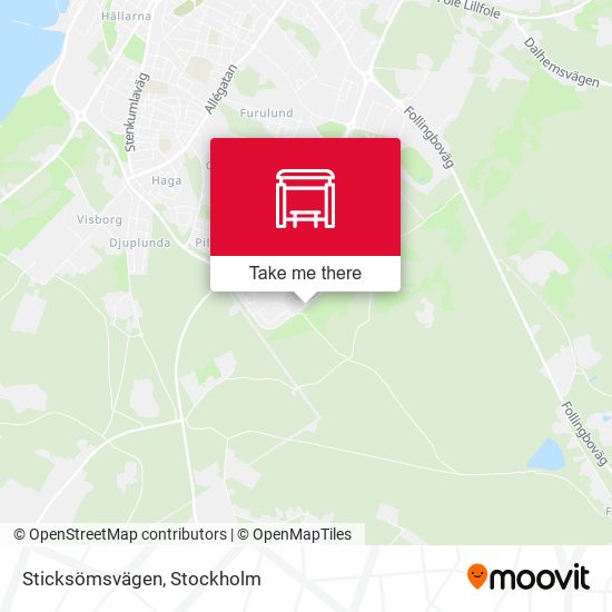 Sticksömsvägen map