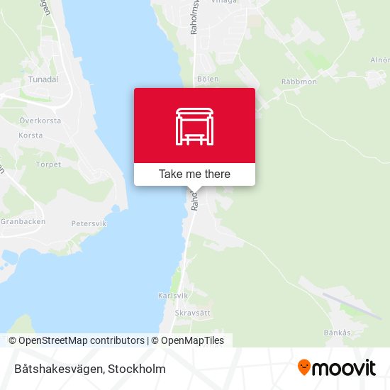 Båtshakesvägen map