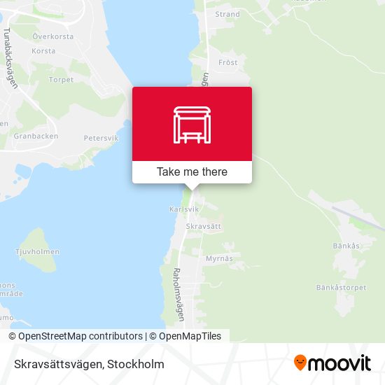 Skravsättsvägen map